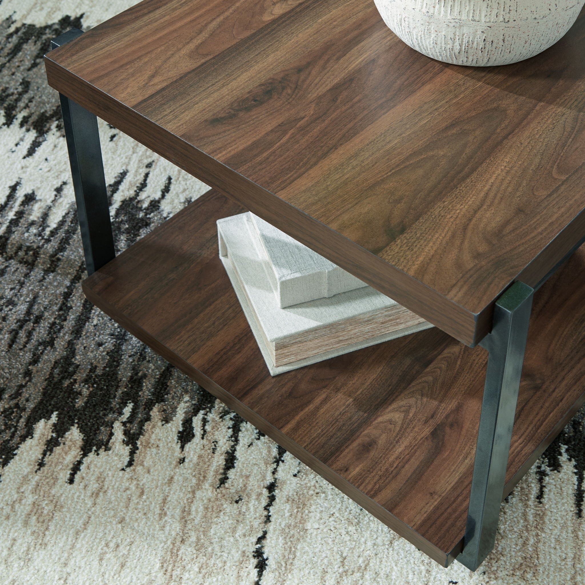 Trindwick - Brown / Gun Metal - Occasional Table Set (Set of 3) - Urban Living Furniture (Los Angeles, CA)