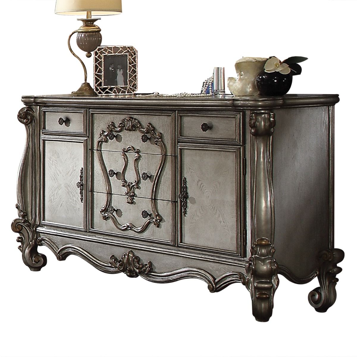 Versailles - Dresser - Antique Platinum Finish - Urban Living Furniture (Los Angeles, CA)