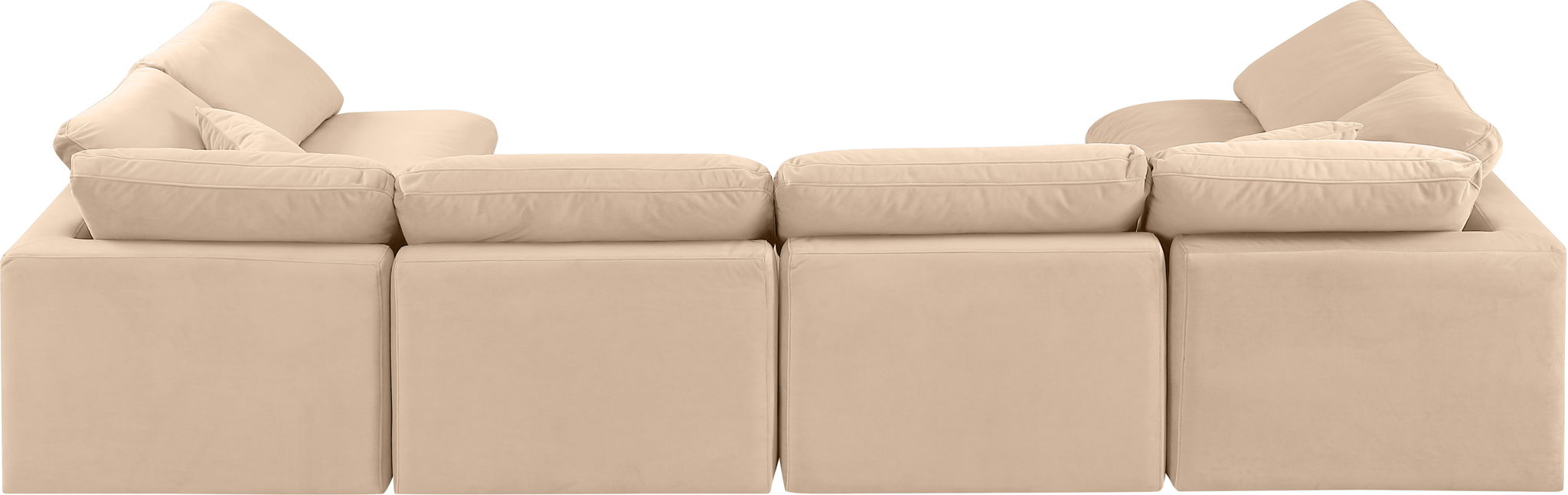 Indulge - Velvet 6 Piece Modular U-Shaped Sectional - Urban Living Furniture (Los Angeles, CA)
