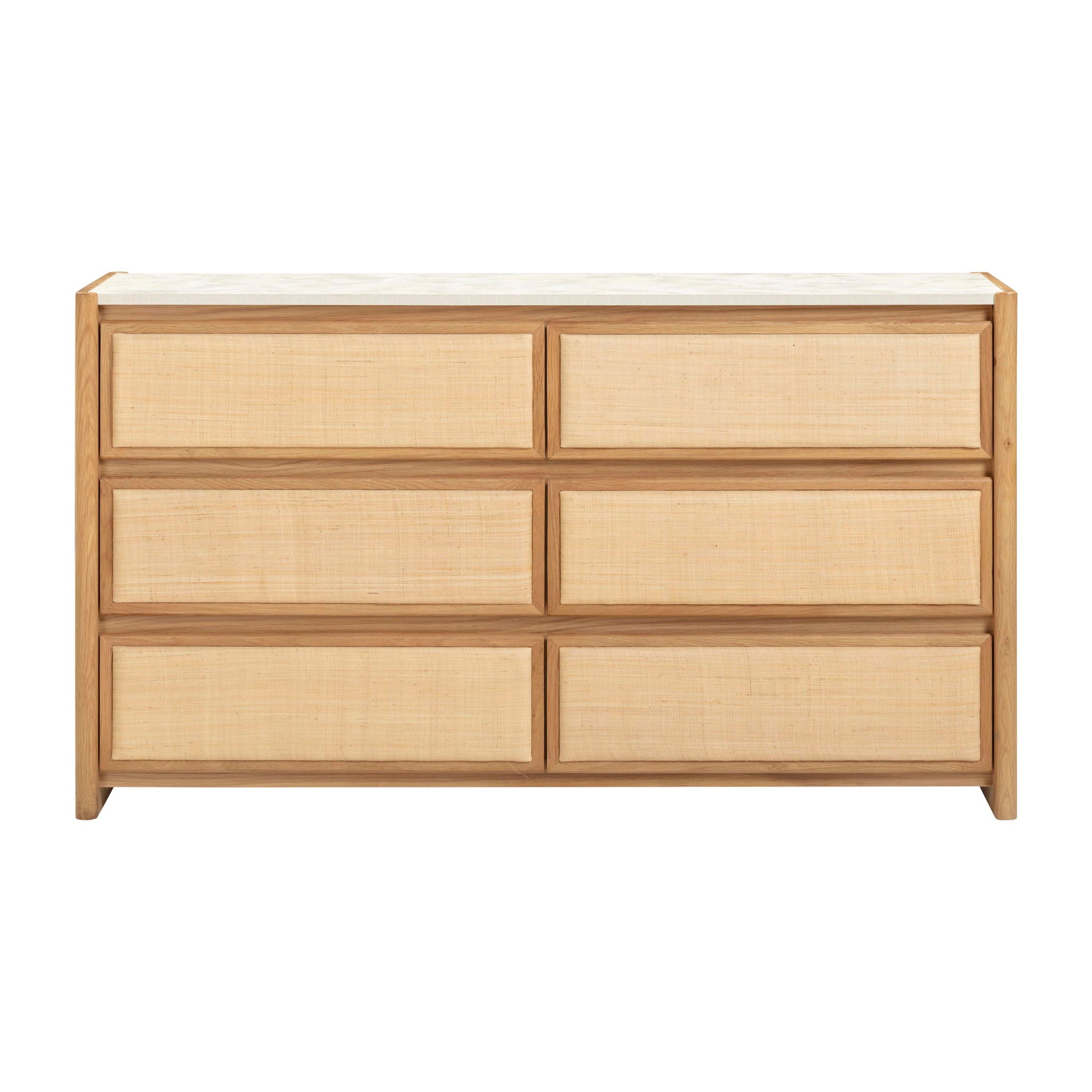 Paige - 6-Drawer Dresser - Natural Oak - Urban Living Furniture (Los Angeles, CA)