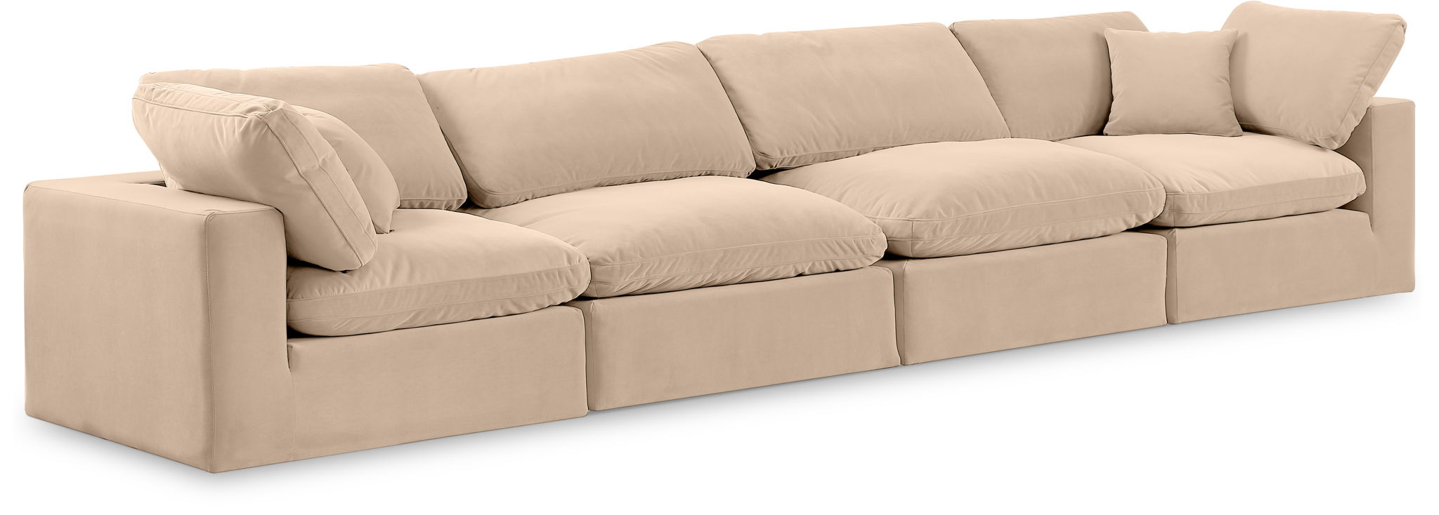 Comfy - Velvet Modular Sofa 4 Seats - Urban Living Furniture (Los Angeles, CA)