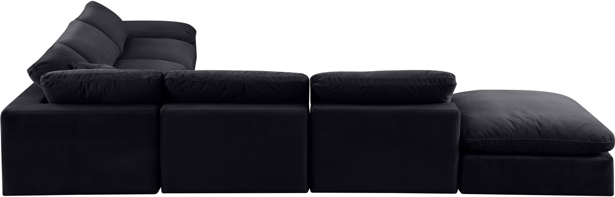 Comfy - 7 Piece Velvet Modular Corner Sectional