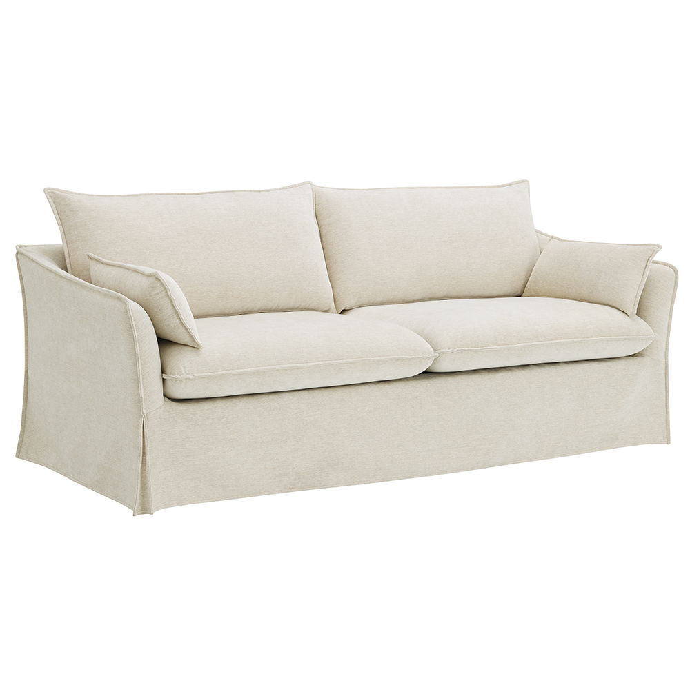 Shane - Sofa With 2 Pillows - Beige Linen - Urban Living Furniture (Los Angeles, CA)