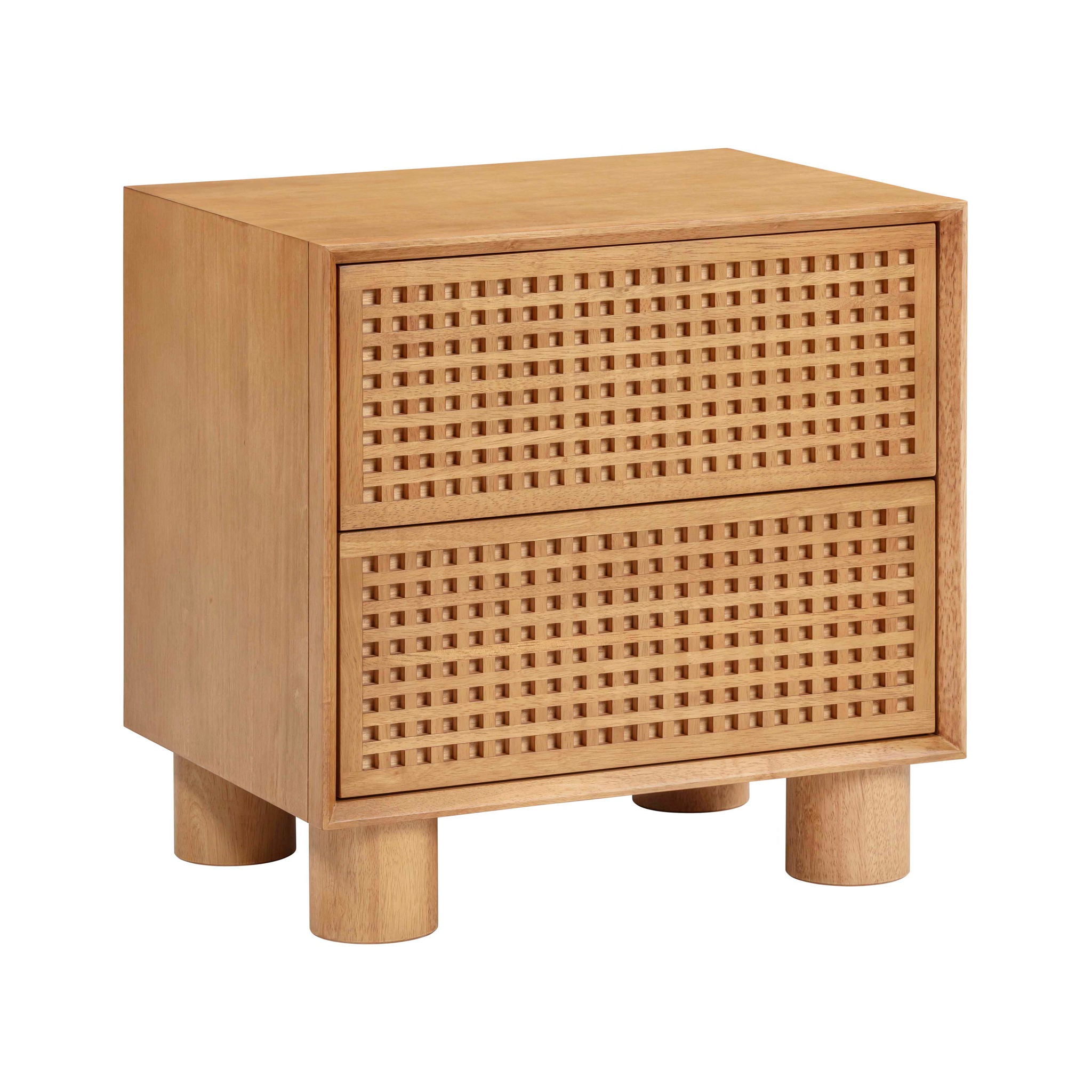 Miles - Rubberwood Nightstand - Natural - Urban Living Furniture (Los Angeles, CA)