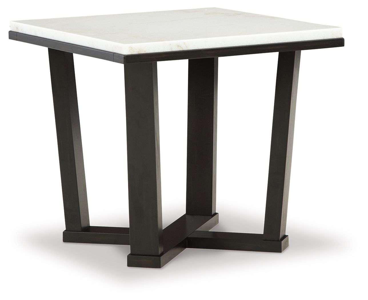 Fostead - White / Espresso - Square End Table - Urban Living Furniture (Los Angeles, CA)