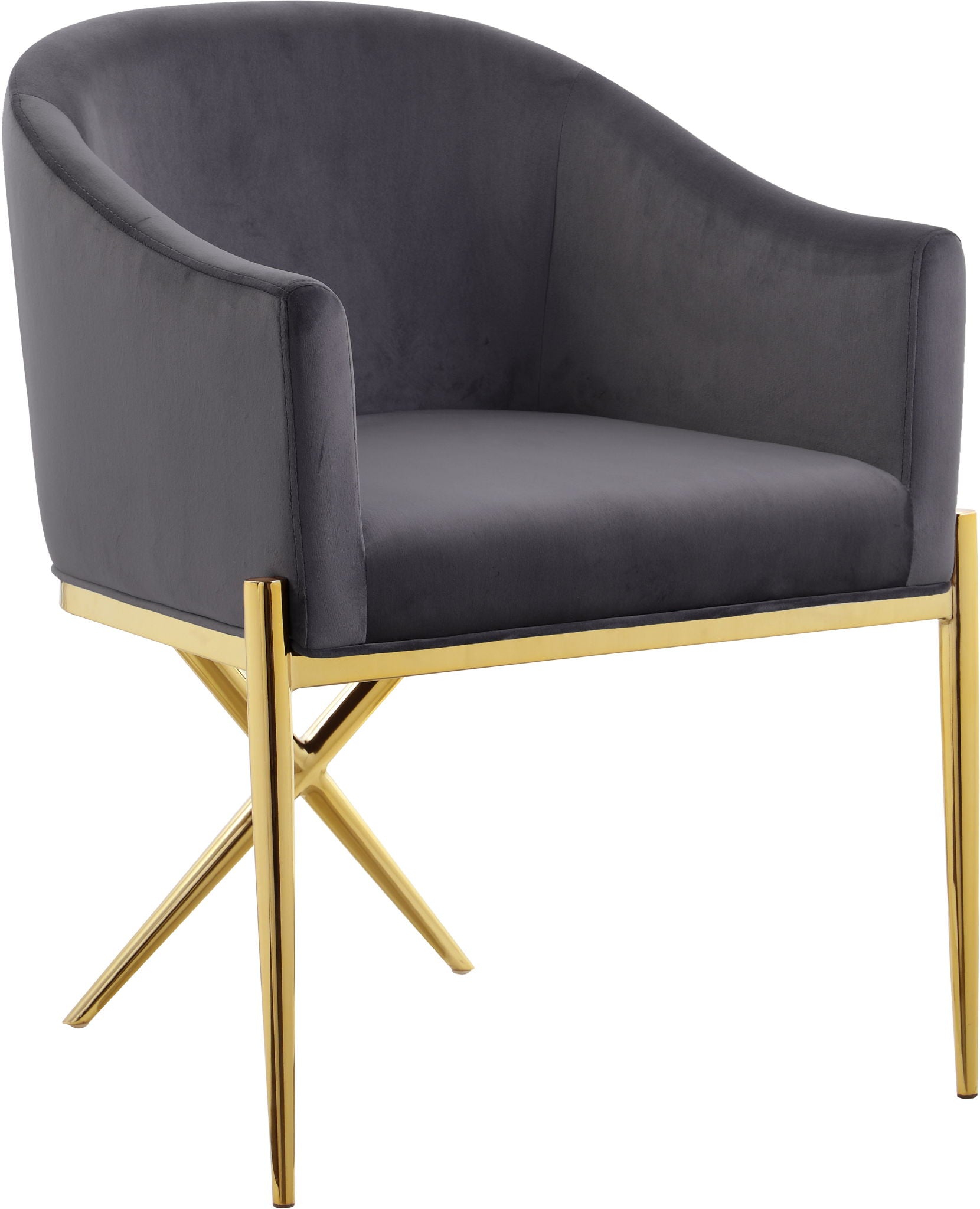 Xavier - Dining Chair with Gold Legs - Urban Living Furniture (Los Angeles, CA)