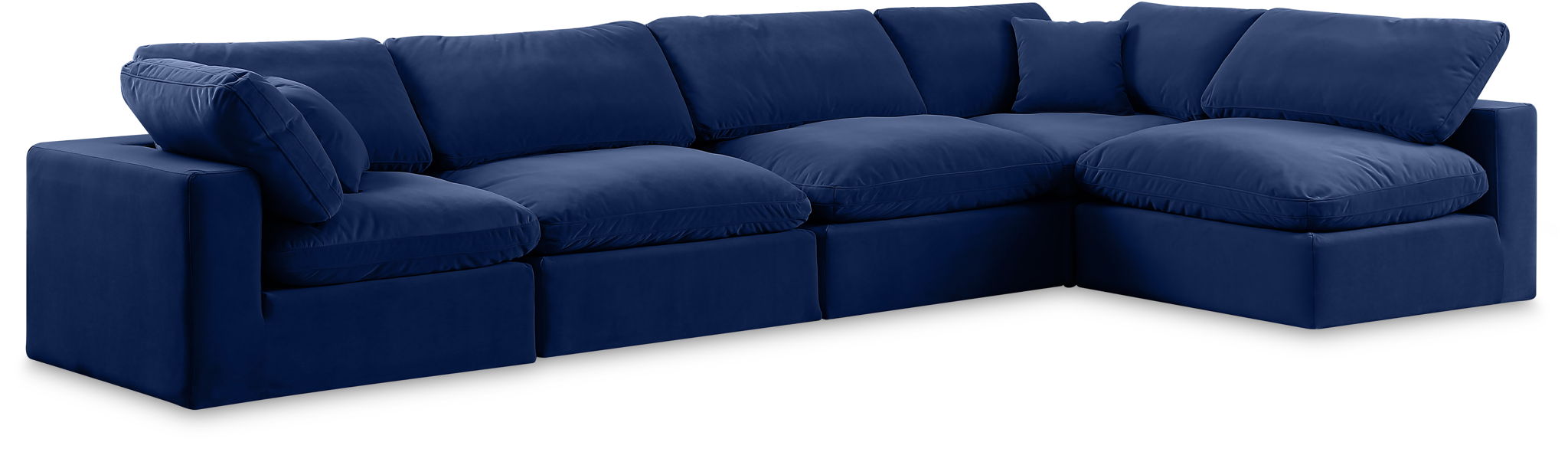 Comfy - 5 Piece Velvet Modular Sectional - Urban Living Furniture (Los Angeles, CA)