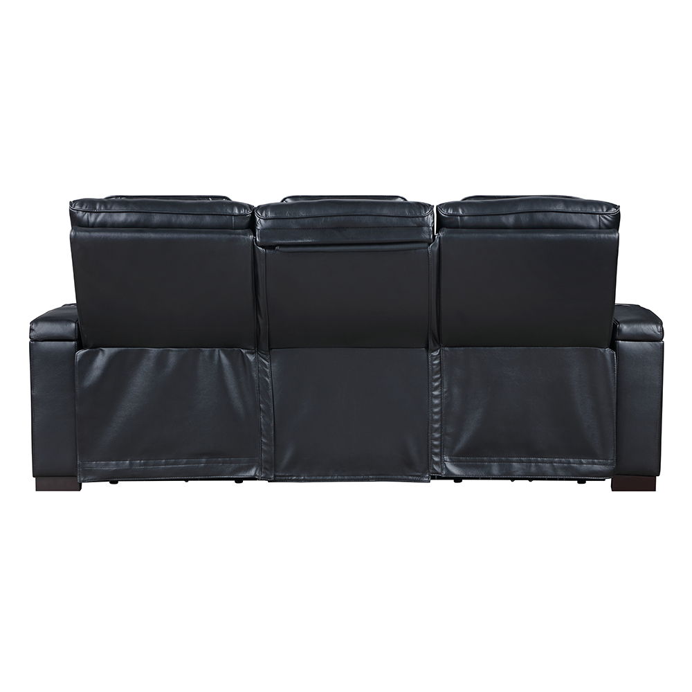 Ephron - Power Motion Sofa With Dropdown Table, Wireless Charging, Reading Light, Power Headrests & LED - Black - Urban Living Furniture (Los Angeles, CA)