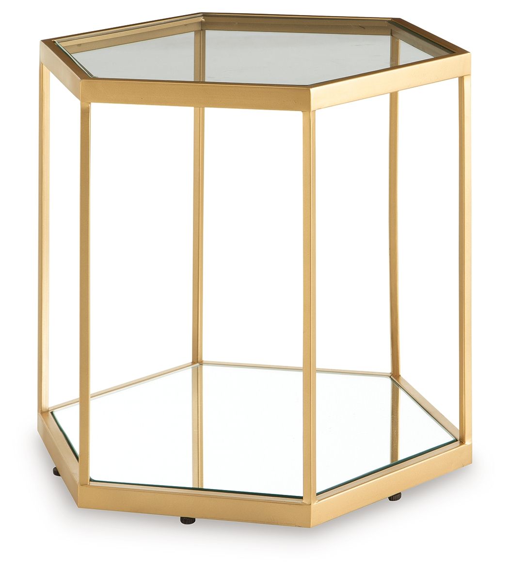 Veerwick - Gold Finish - Accent Cocktail Table - Urban Living Furniture (Los Angeles, CA)
