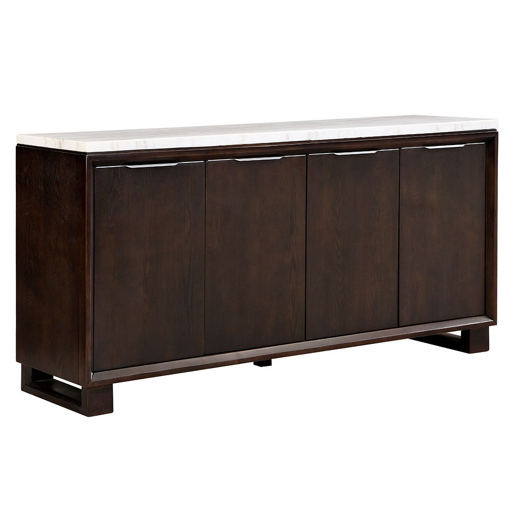 Edwyn - Server With Marble Top - Natural Marble Top & Espresso Finish - Urban Living Furniture (Los Angeles, CA)