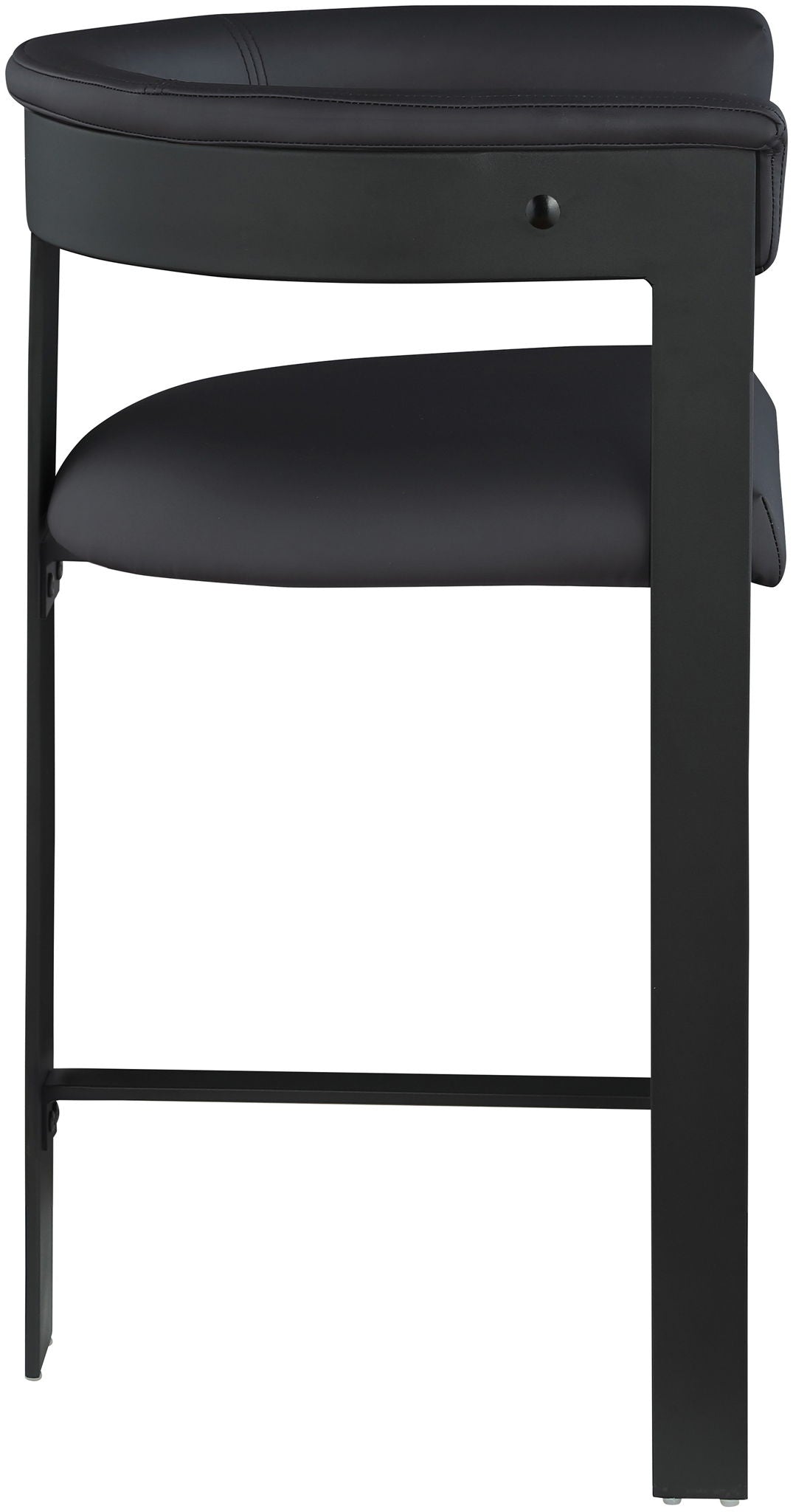 Romeo - Faux Leather Counter Stool With Black Base (Set of 2) - Urban Living Furniture (Los Angeles, CA)