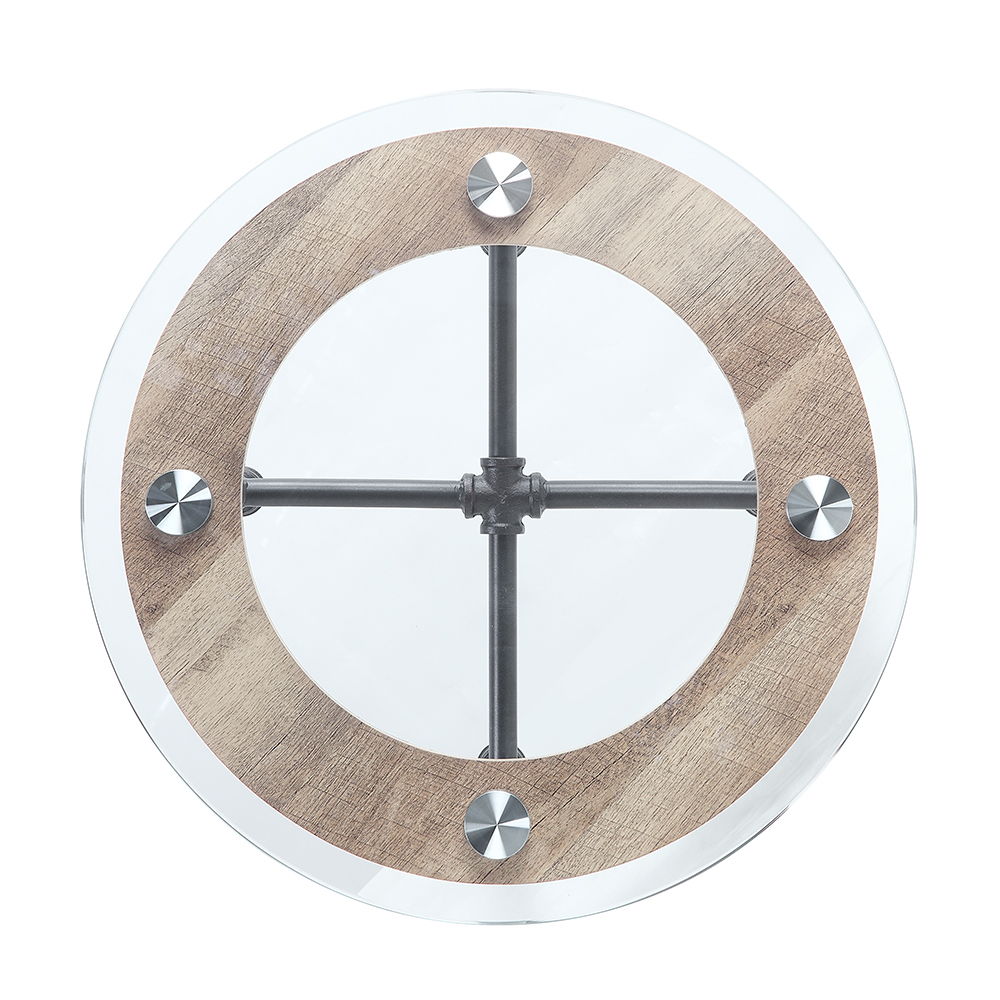 Brantley - End Table - Clear Glass & Sandy Gray - Urban Living Furniture (Los Angeles, CA)