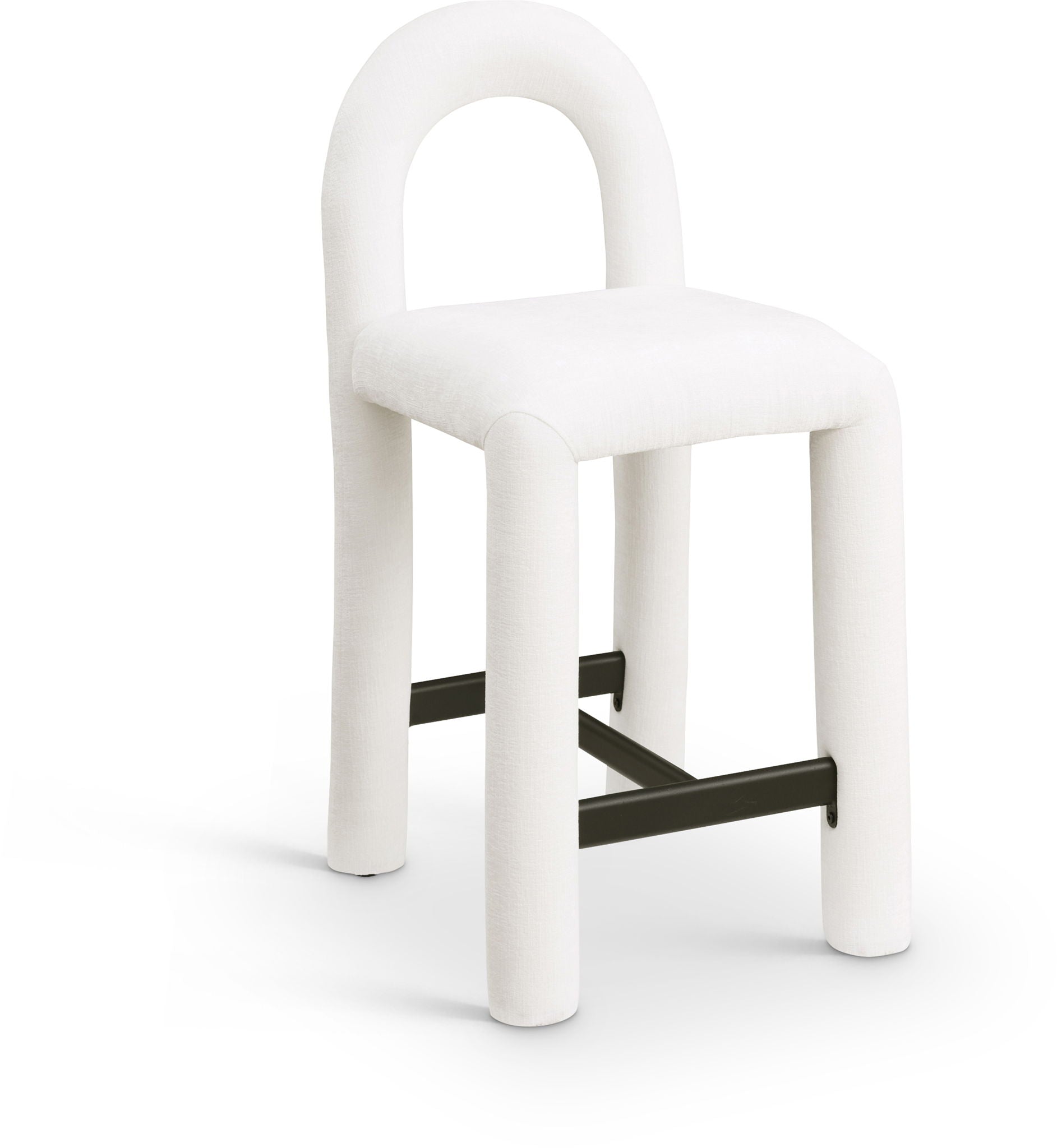 Amari - Chenille Fabric Stool - Urban Living Furniture (Los Angeles, CA)