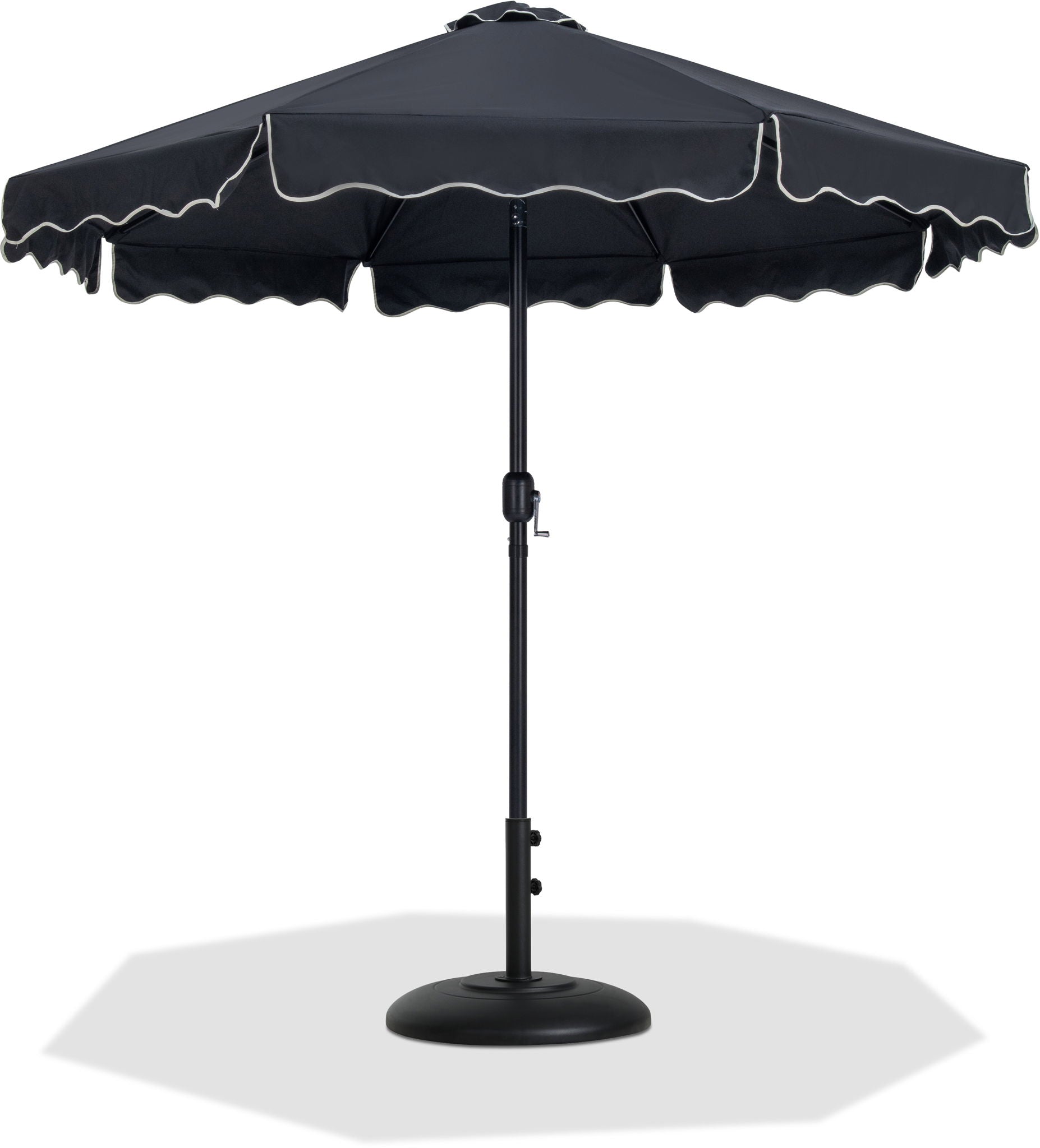 Amalfi - Patio Umbrella - Black Base / Black Pole - Urban Living Furniture (Los Angeles, CA)