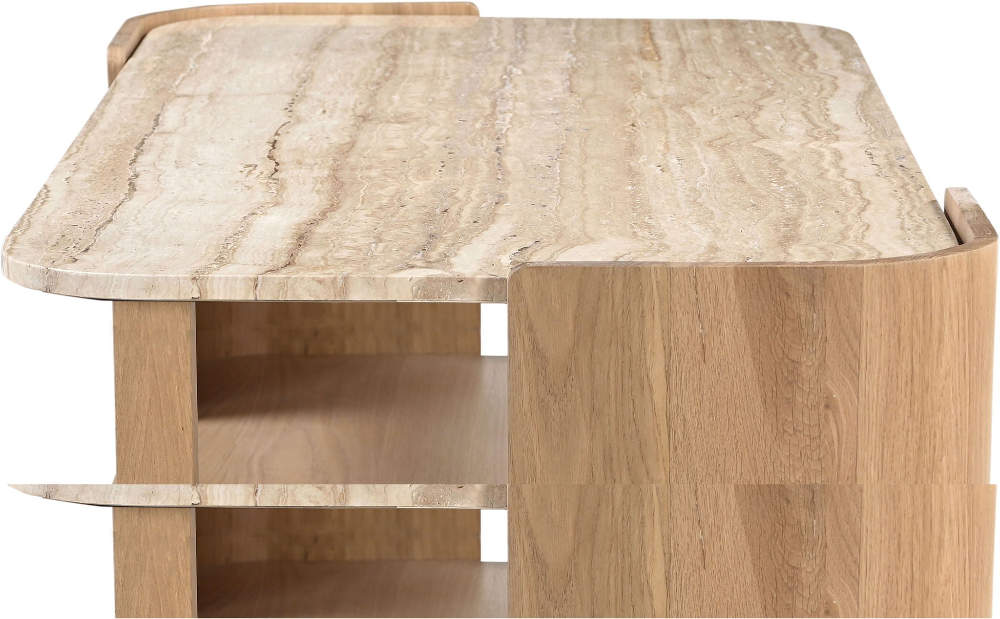 Calabria - Marble And Oak Wood Table - Urban Living Furniture (Los Angeles, CA)