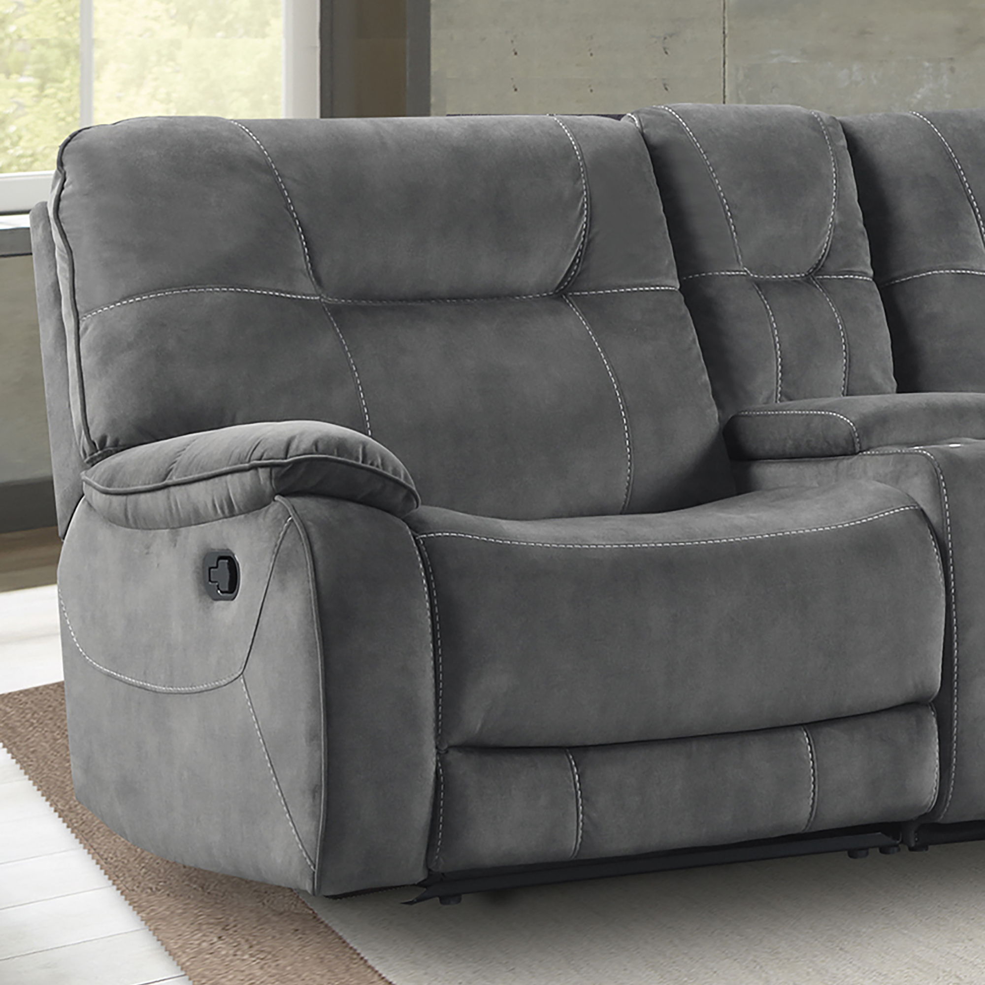 Cooper - Manual Left Arm Facing Recliner - Shadow Gray - Urban Living Furniture (Los Angeles, CA)