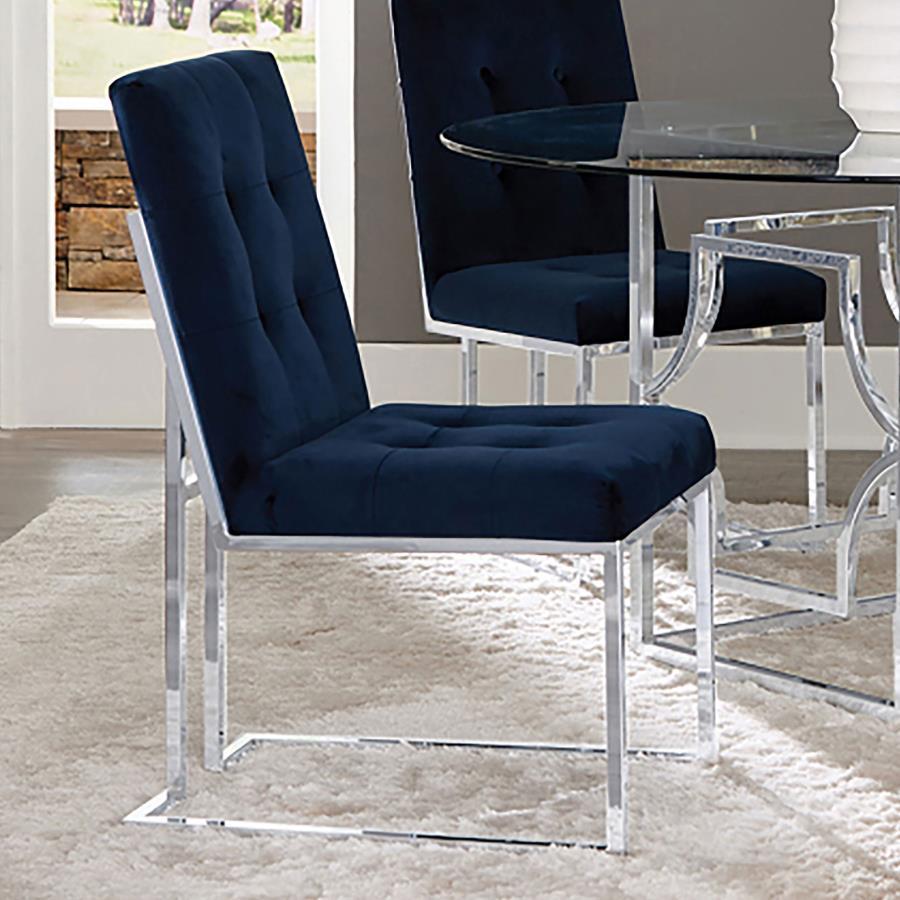 Cisco - Velvet Upholstered Dining Side Chair (Set of 2) - Urban Living Furniture (Los Angeles, CA)
