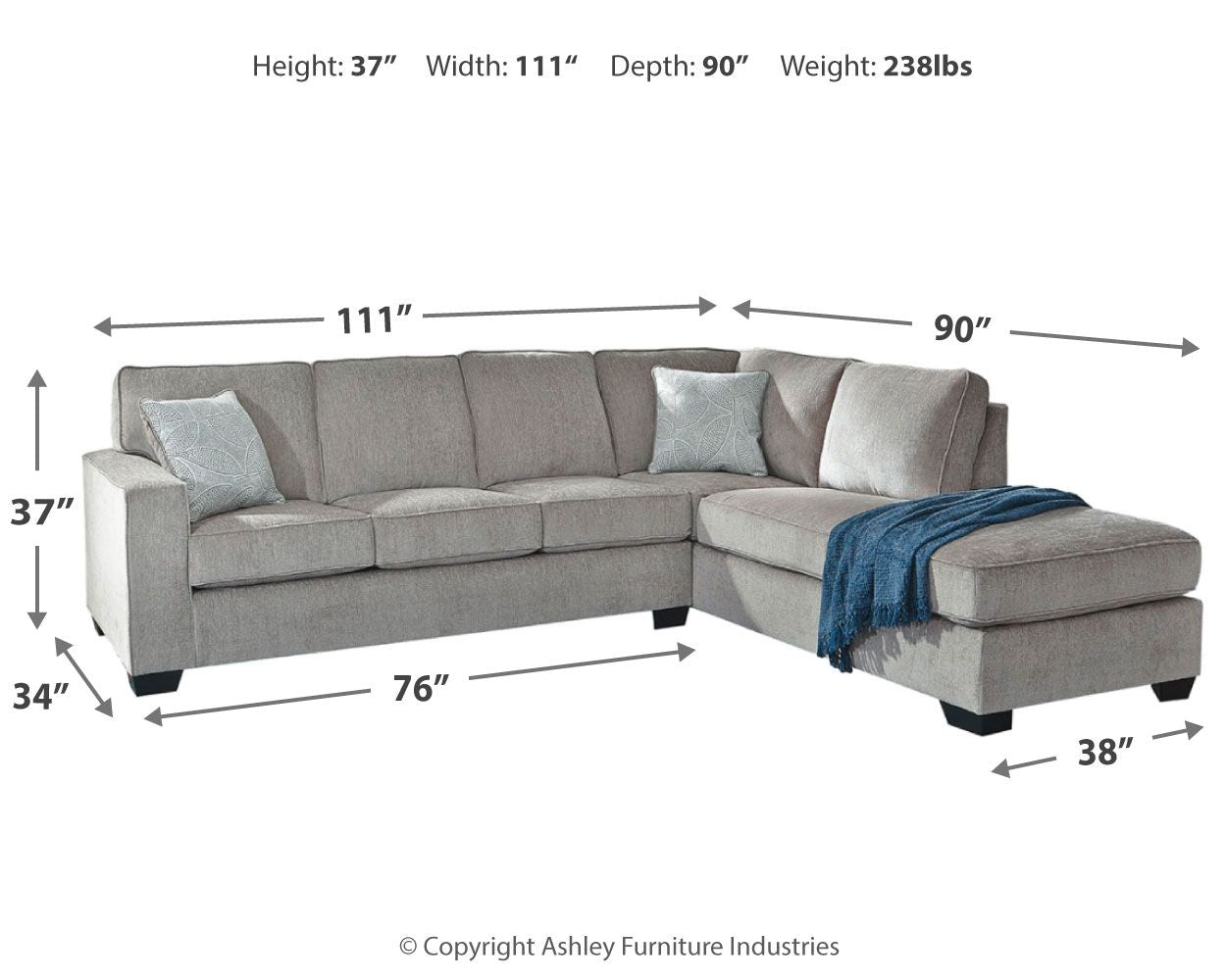 Altari - Sleeper Sectional - Urban Living Furniture (Los Angeles, CA)