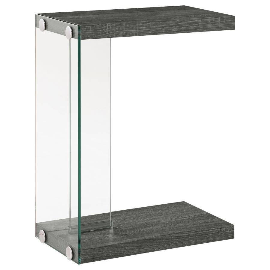 Colby - Engineered Wood C-Shaped Side Table - Weathered Gray - Urban Living Furniture (Los Angeles, CA)