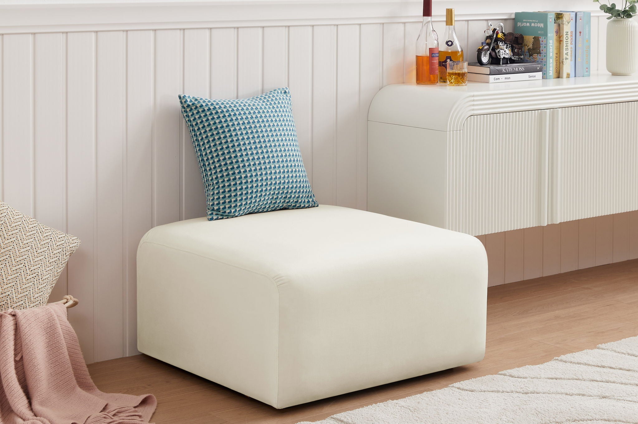 Arc - Velvet Ottoman - Urban Living Furniture (Los Angeles, CA)