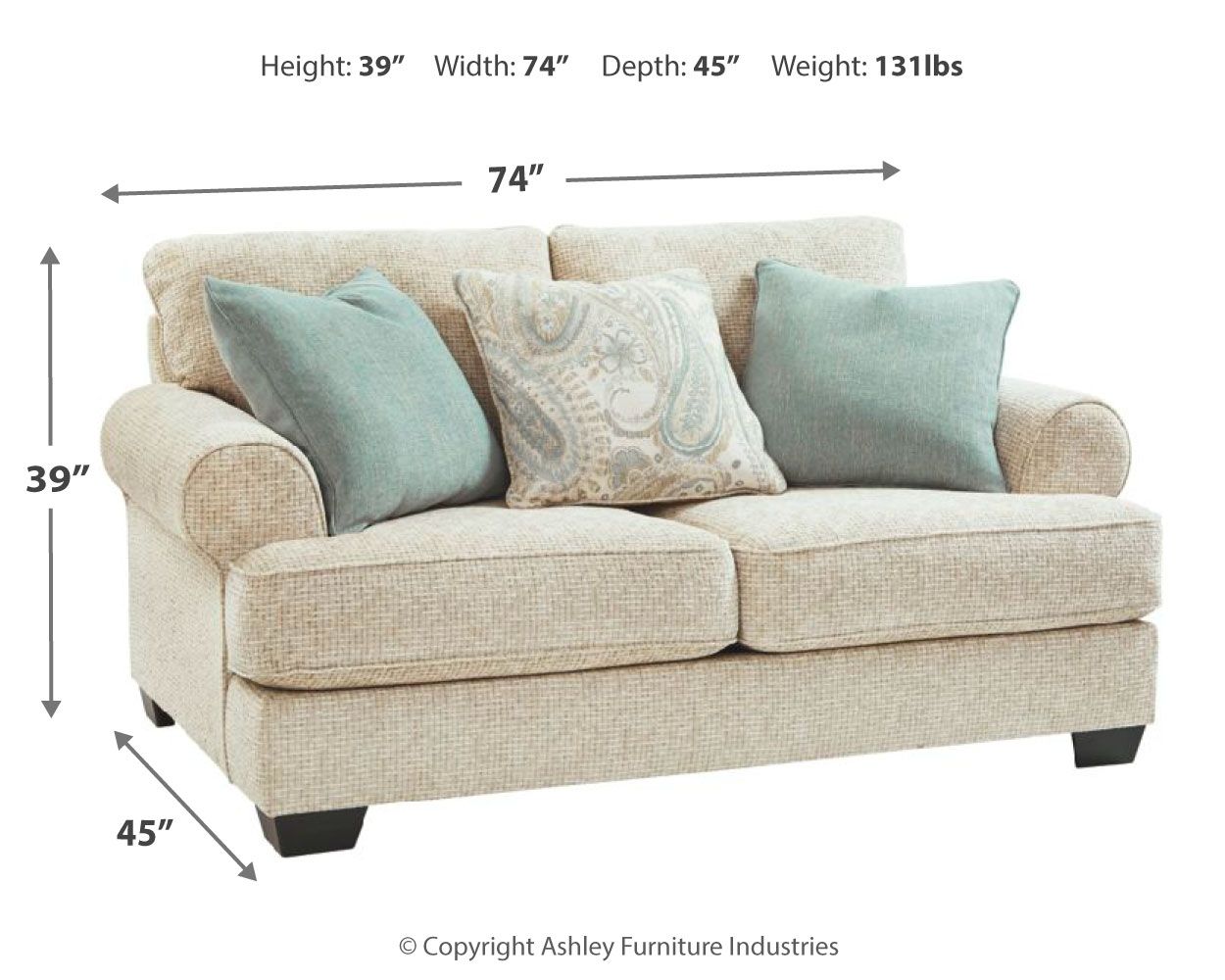 Monaghan - Sandstone - Loveseat - Urban Living Furniture (Los Angeles, CA)