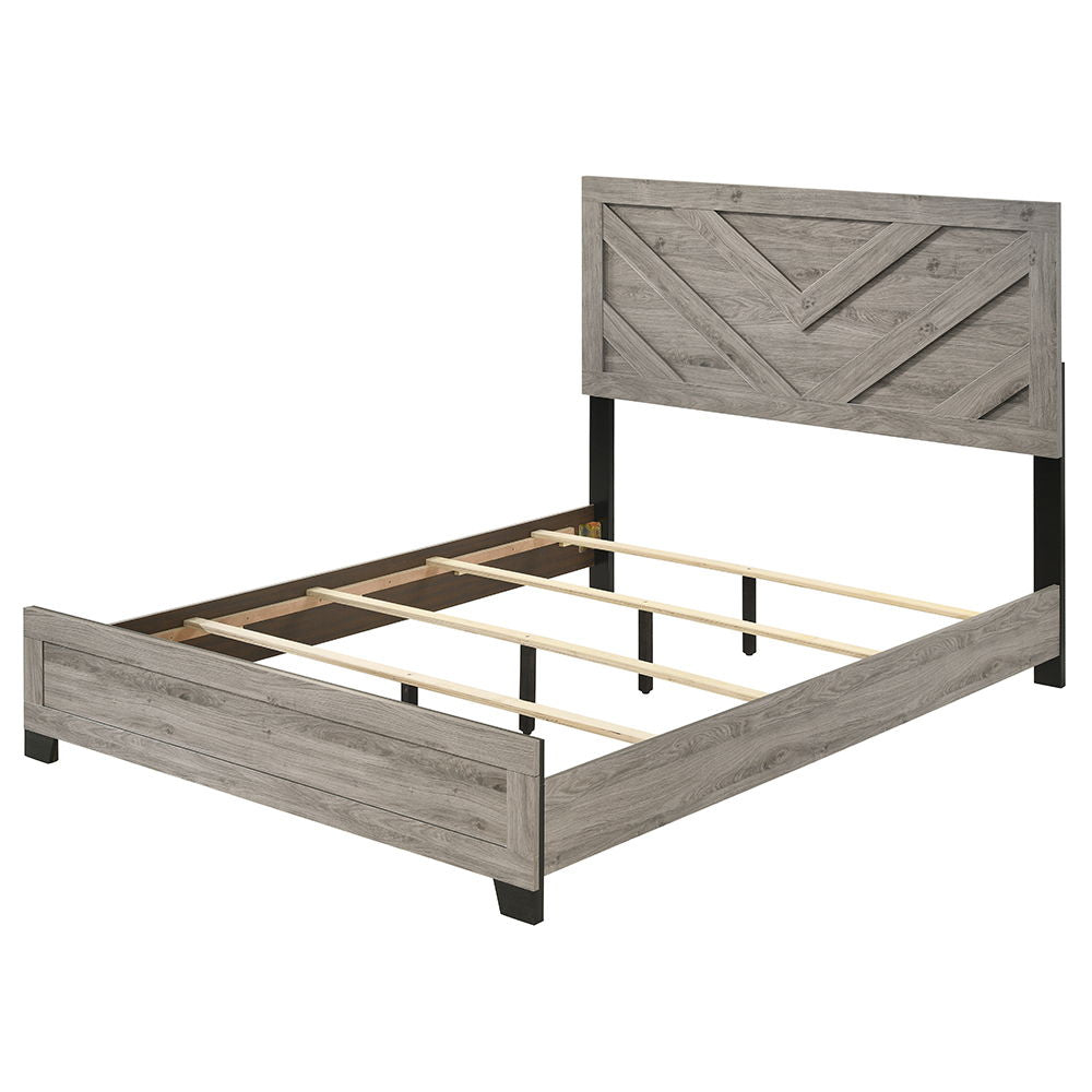 Mari - Queen Bed - Light Gray Finish - Urban Living Furniture (Los Angeles, CA)