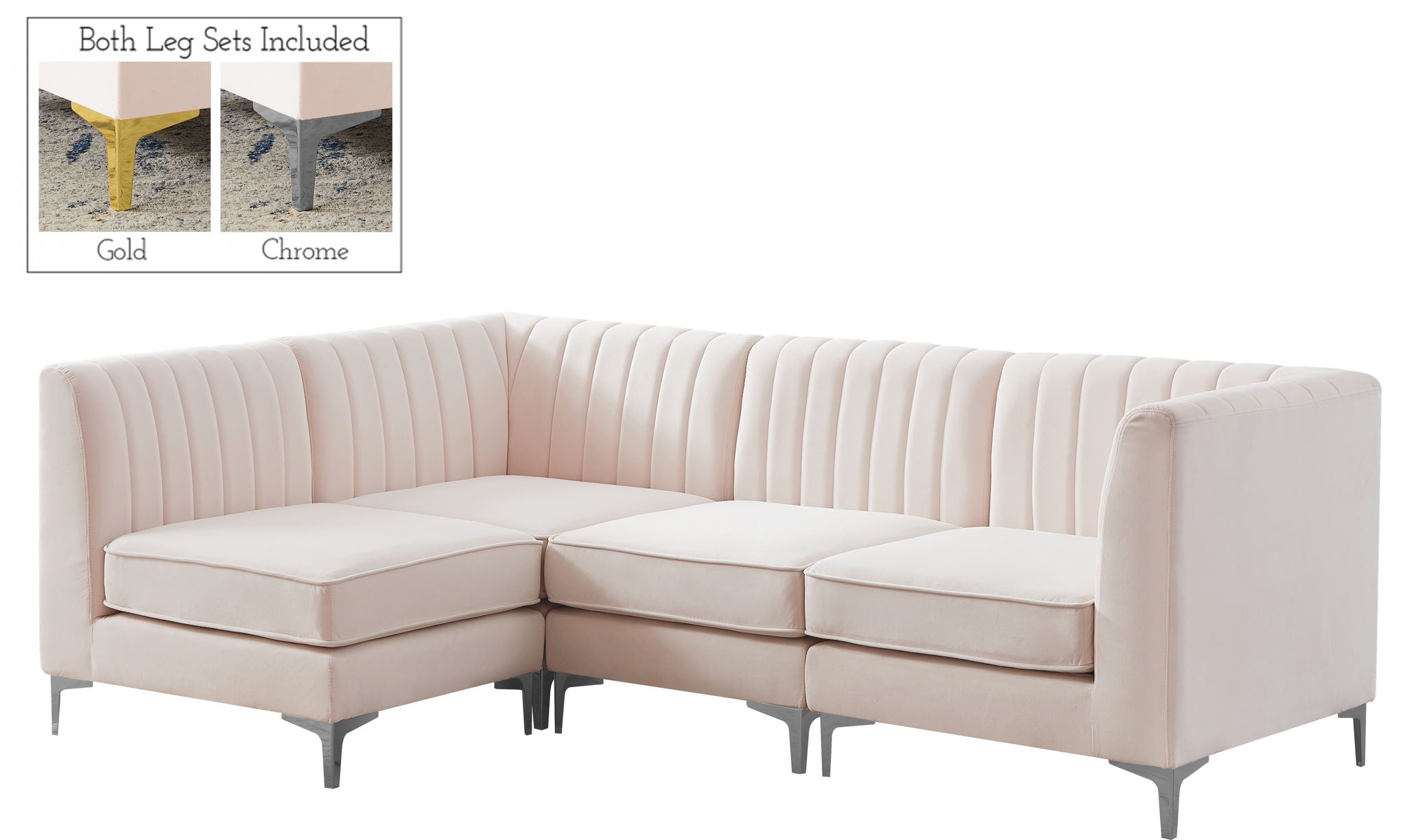 Alina - 4 Piece Modular L-Shaped Sectional - Urban Living Furniture (Los Angeles, CA)