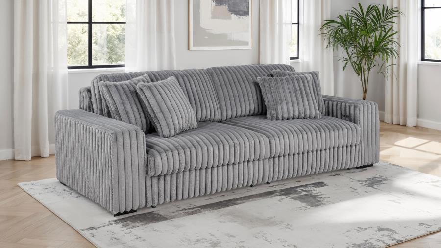 Jacana - RAF Power Sofa Chaise With 2 Piece Pillow, Box 2 of 2 - Gray - Urban Living Furniture (Los Angeles, CA)