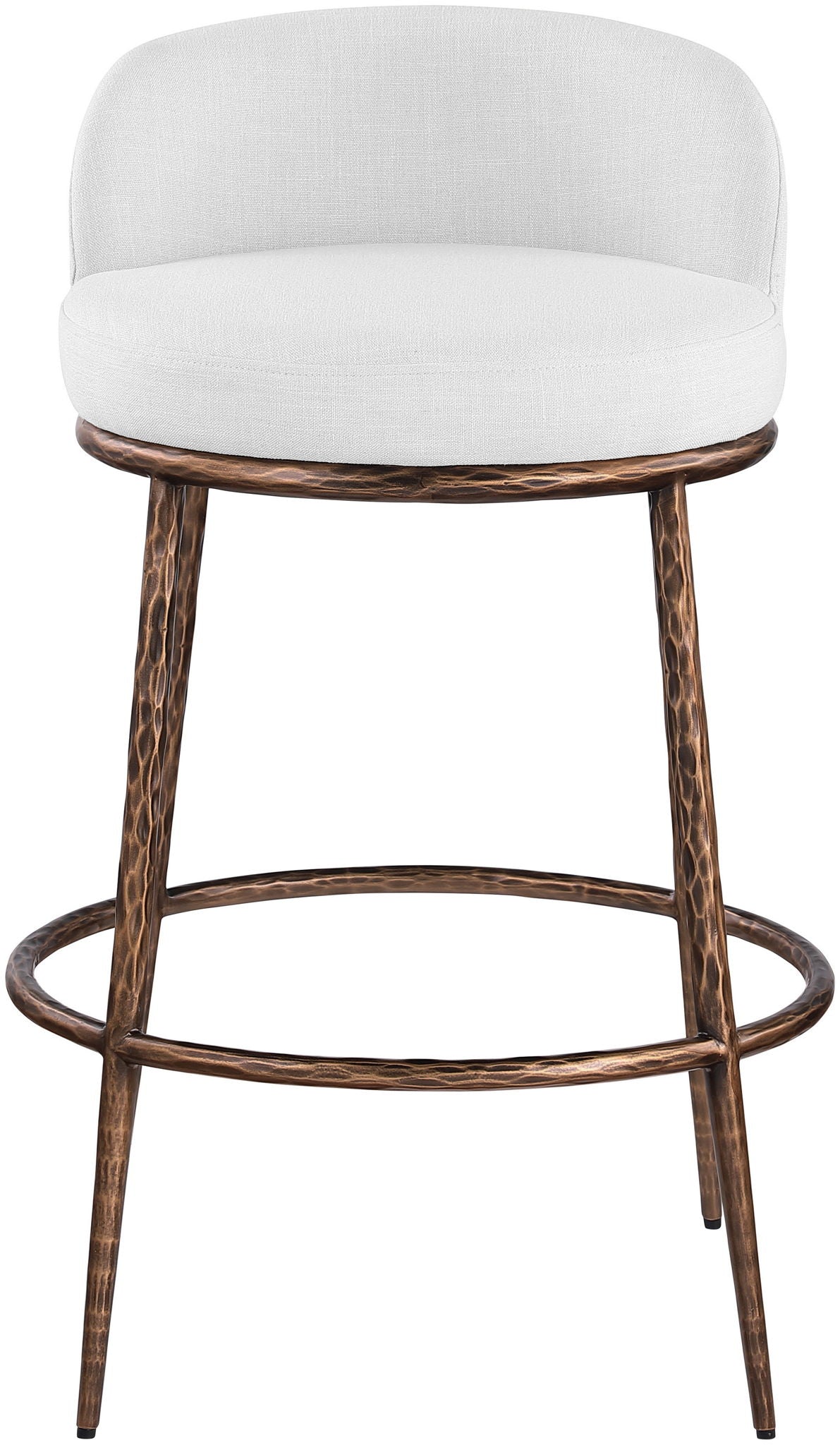 Ferro - Performance Fabric Upholstered Bar Stool - Antique Bronze - Urban Living Furniture (Los Angeles, CA)