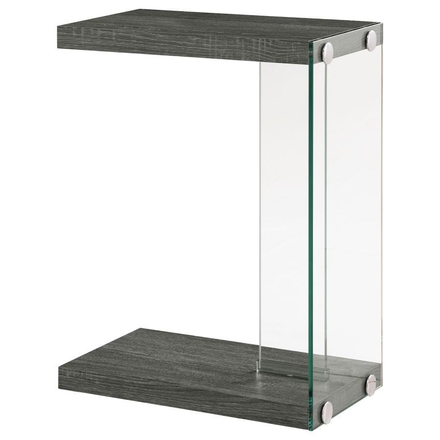 Colby - Engineered Wood C-Shaped Side Table - Weathered Gray - Urban Living Furniture (Los Angeles, CA)