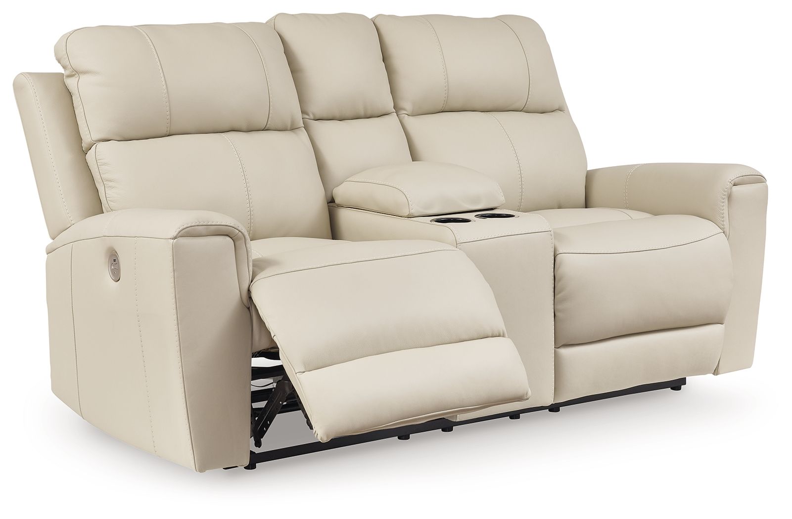 Dahlmoore - Almond - Dbl Power Reclining Loveseat With Console - Urban Living Furniture (Los Angeles, CA)