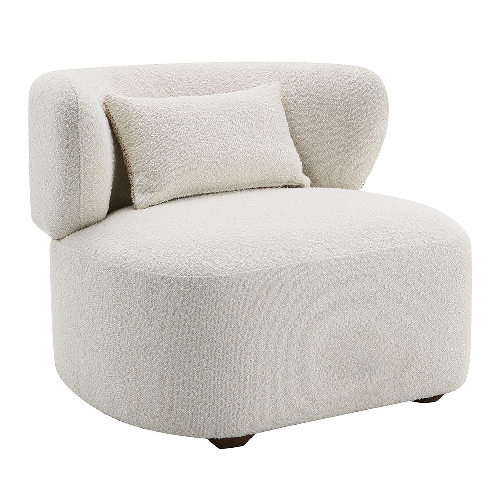 Darius - Accent Chair With Pillow - Beige Boucle - Urban Living Furniture (Los Angeles, CA)