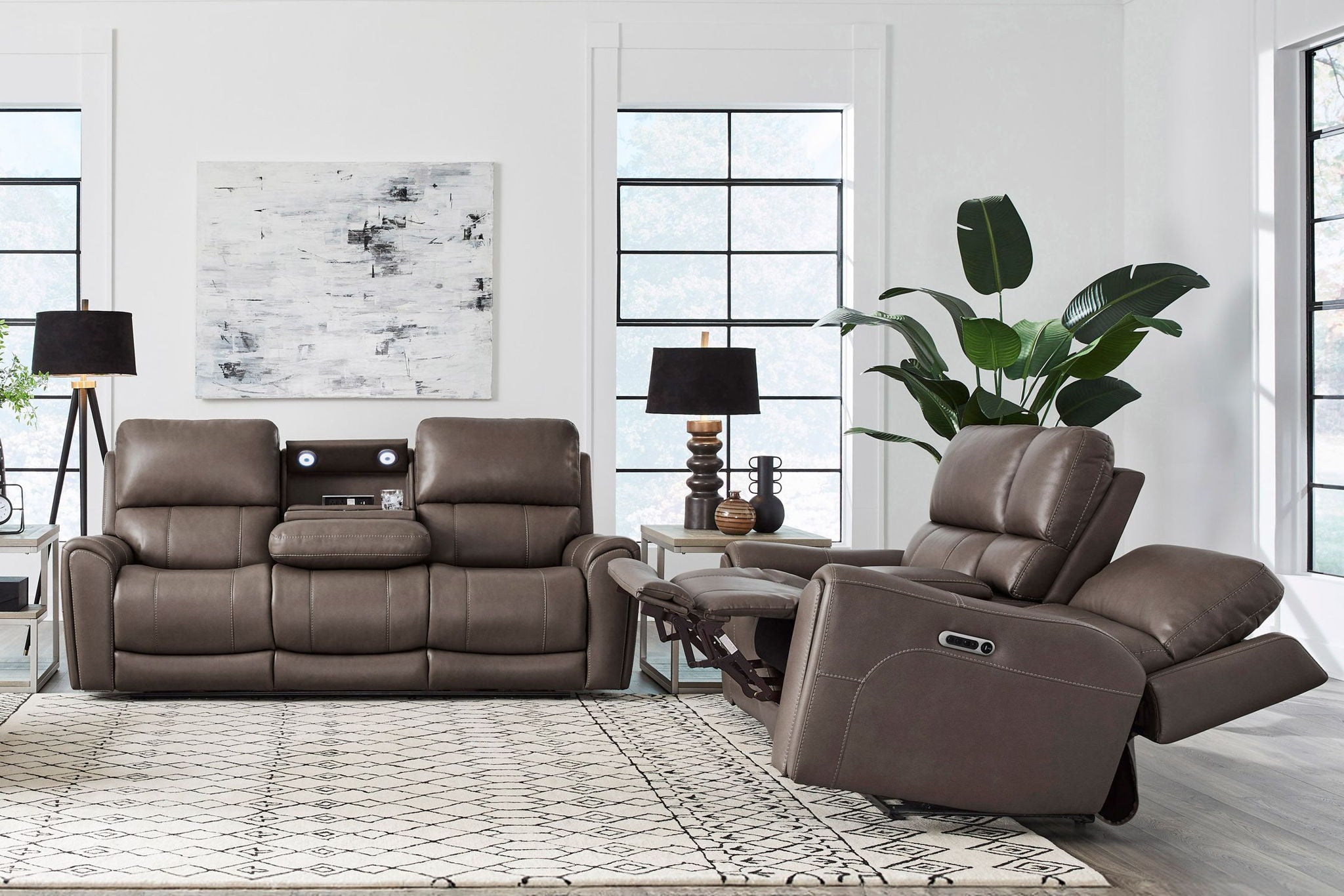 Hancock - Zero Gravity Power Reclining Sofa Set
