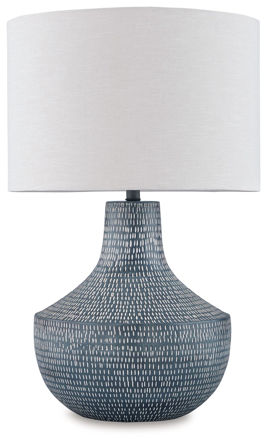 Schylarmont - Antique Gray / White - Metal Table Lamp - Urban Living Furniture (Los Angeles, CA)