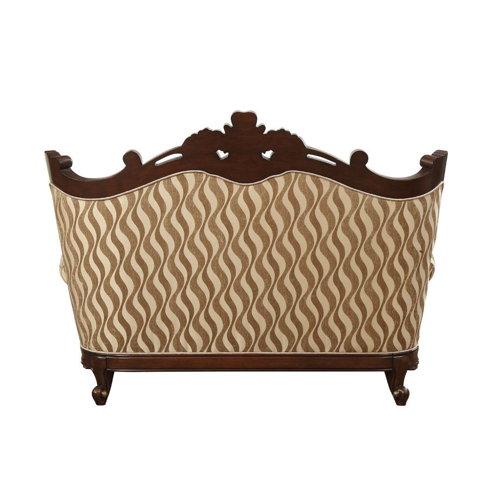 Shalisa - Loveseat With 5 Pillows (Same Lv01586) - Fabric & Walnut - Urban Living Furniture (Los Angeles, CA)