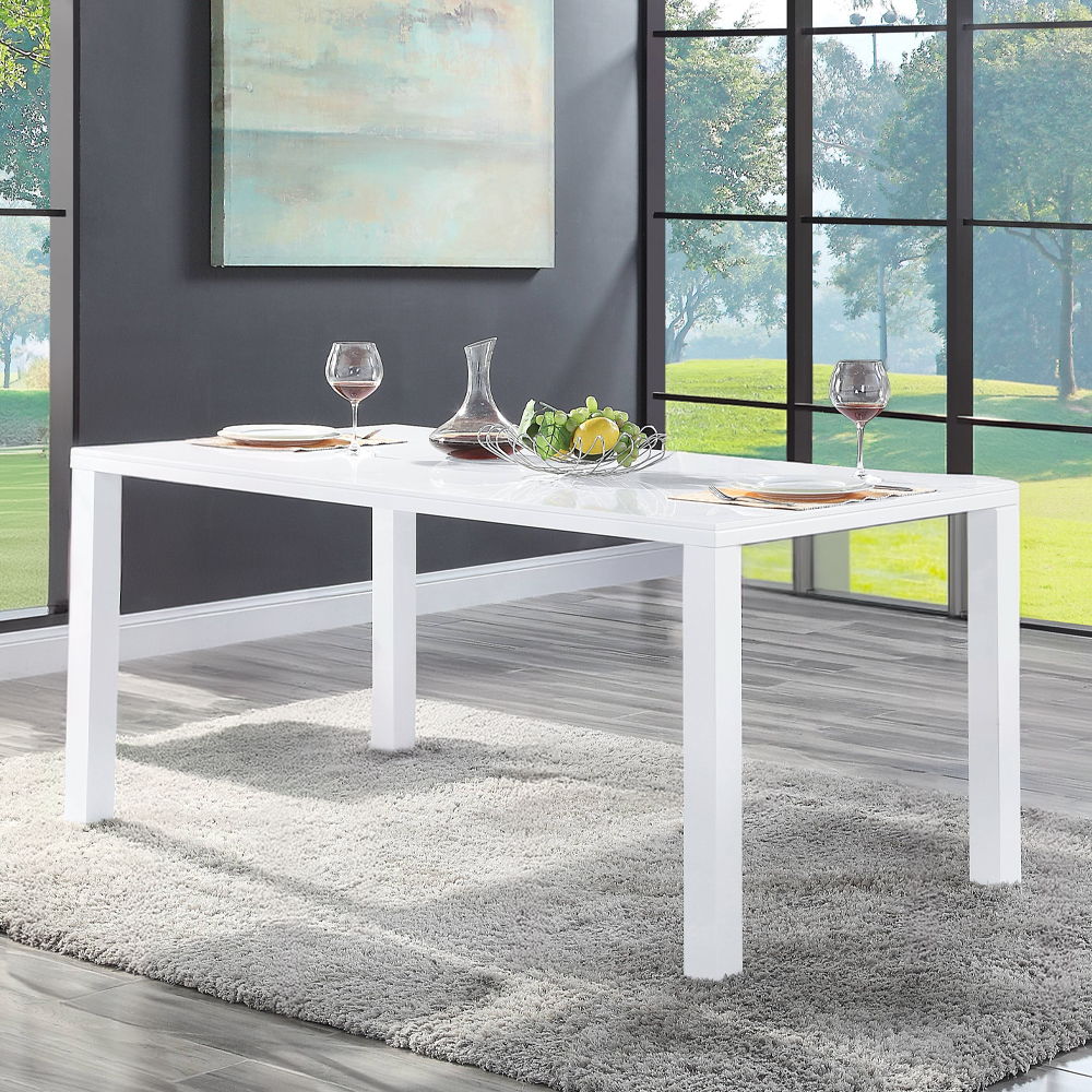 Pagan - Dining Table - White High Gloss - Urban Living Furniture (Los Angeles, CA)