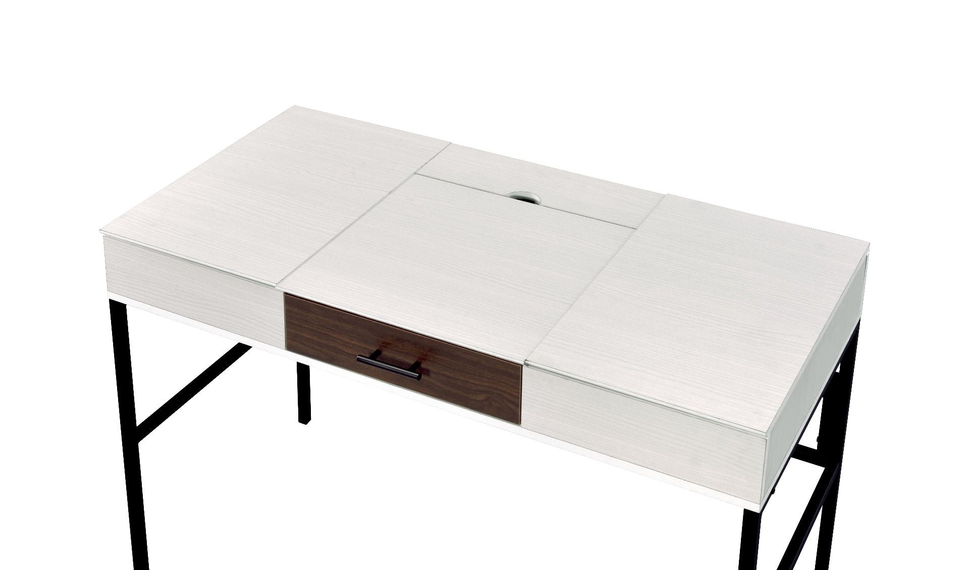 Verster - Writing Desk With USB - Natural & Black - Urban Living Furniture (Los Angeles, CA)