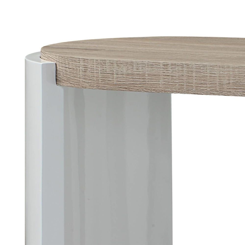 Zoma - Sofa Table - Oak & White High - Urban Living Furniture (Los Angeles, CA)