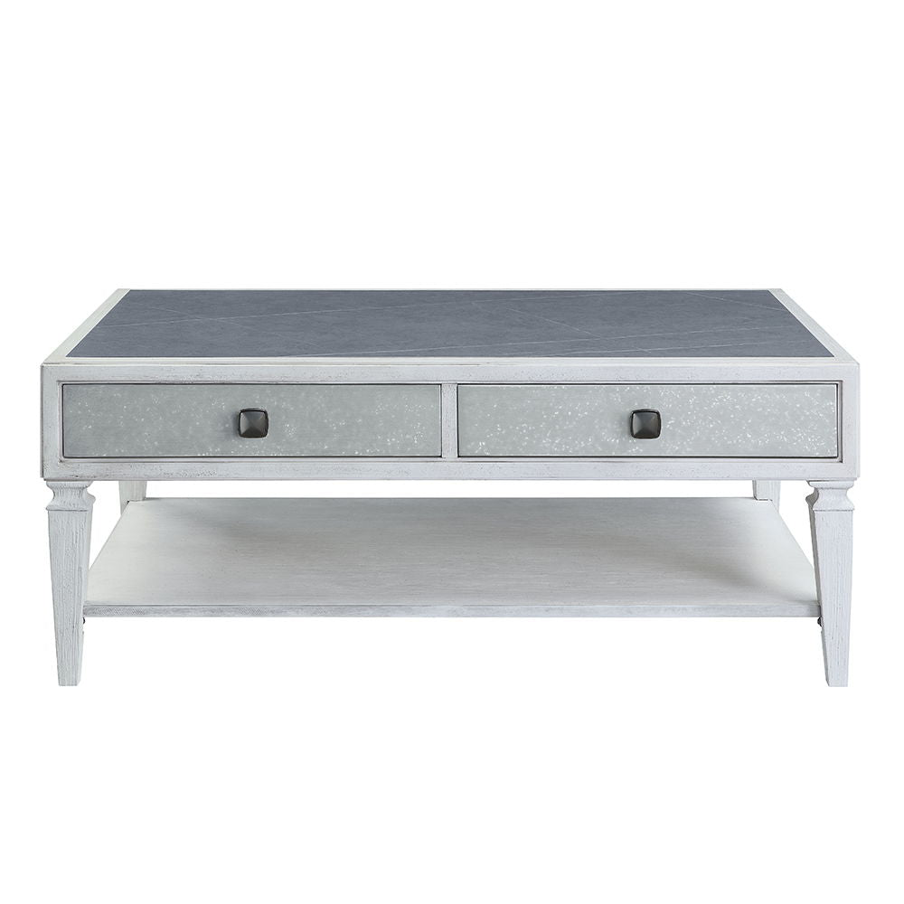 Katia - Coffee Table - Rustic Gray & Weathered White - Urban Living Furniture (Los Angeles, CA)