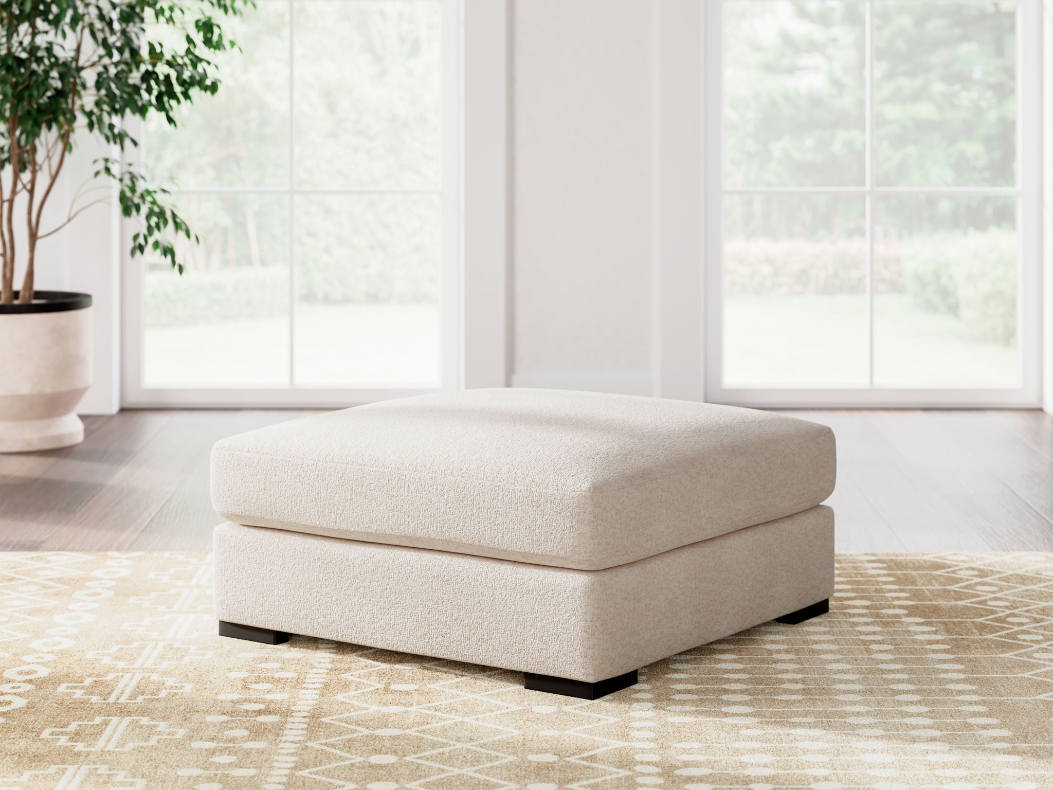 Donelson Creek - Oversized Accent Ottoman - Vanilla - Urban Living Furniture (Los Angeles, CA)