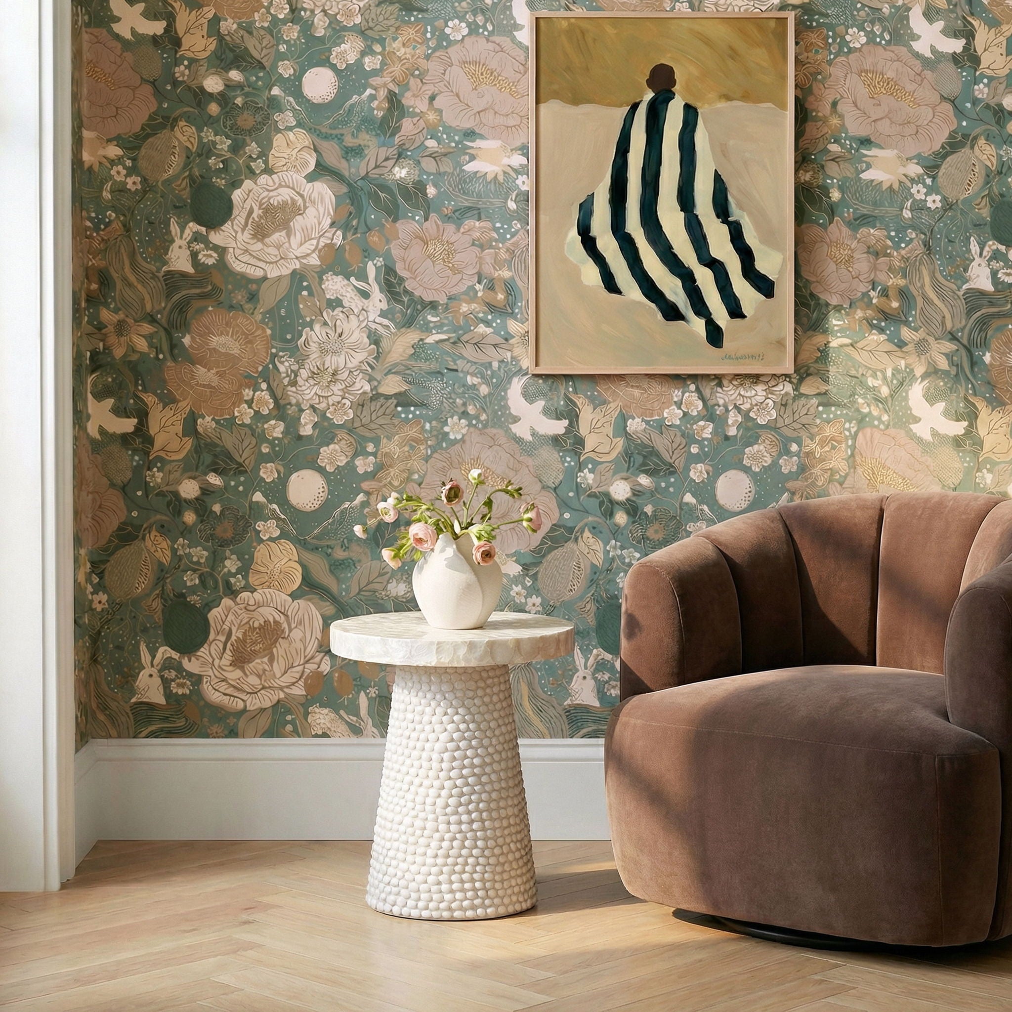 Coast - Seashell Round Side Table - Pearl White - Urban Living Furniture (Los Angeles, CA)