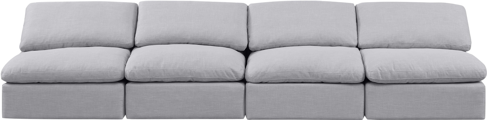 Indulge - Linen 4 Seat Modular Armless Sofa - Urban Living Furniture (Los Angeles, CA)