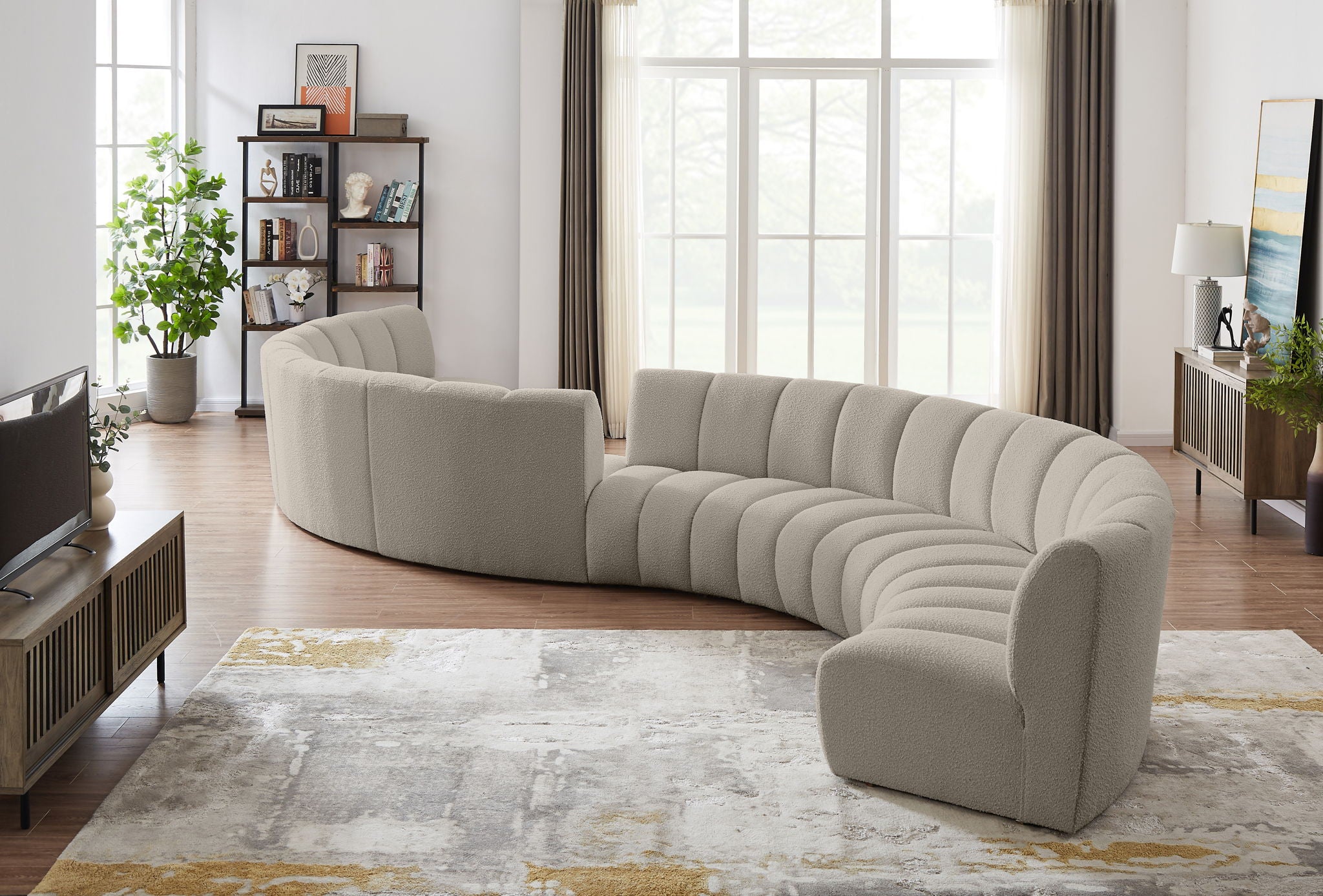 Infinity - 8 Piece Boucle Modular Sectional - Urban Living Furniture (Los Angeles, CA)