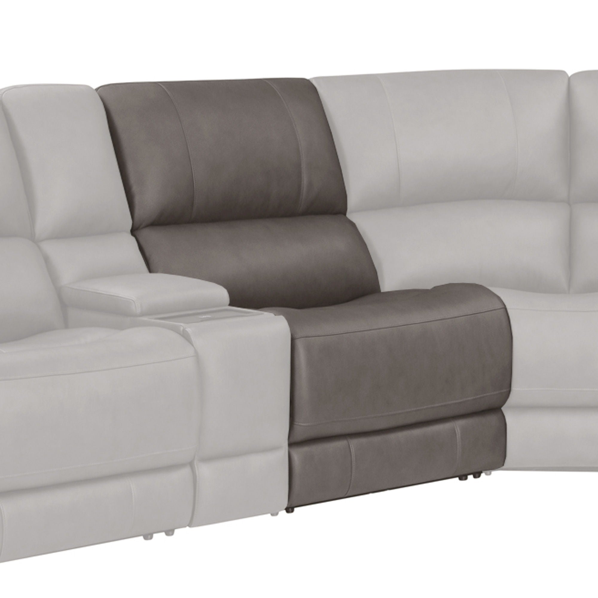 Belmont - Zero Gravity Power Armless Recliner P3 - Autumn Fog