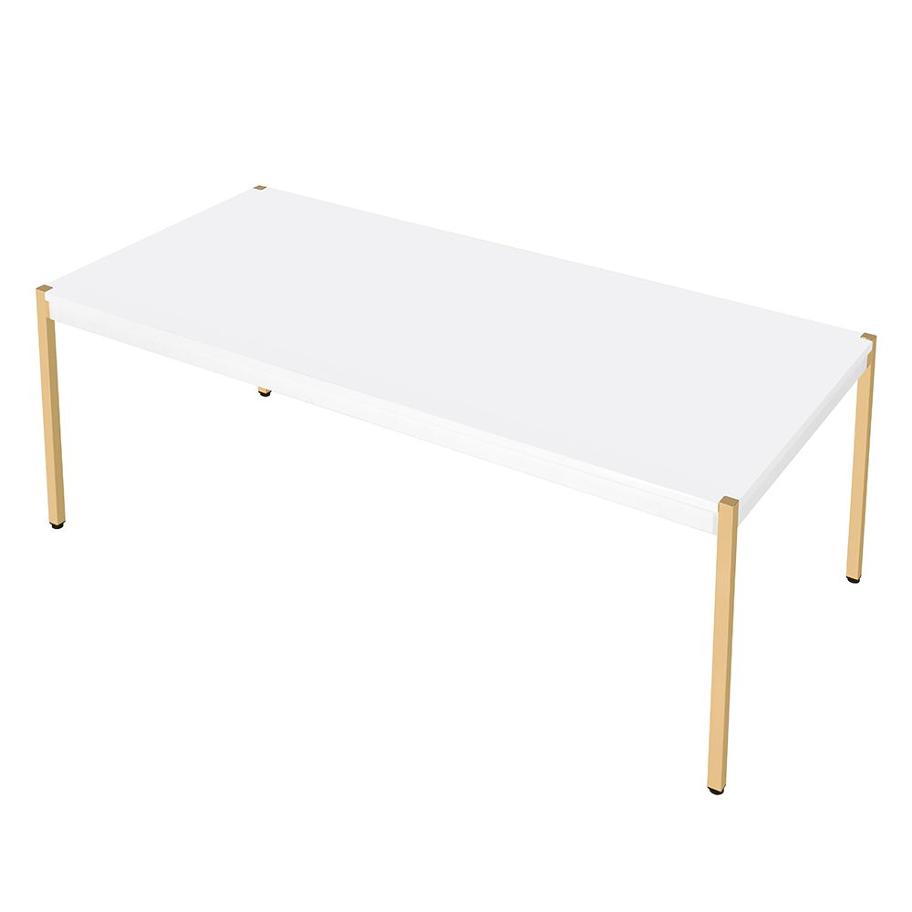 Otrac - Coffee Table - White & Gold - Urban Living Furniture (Los Angeles, CA)