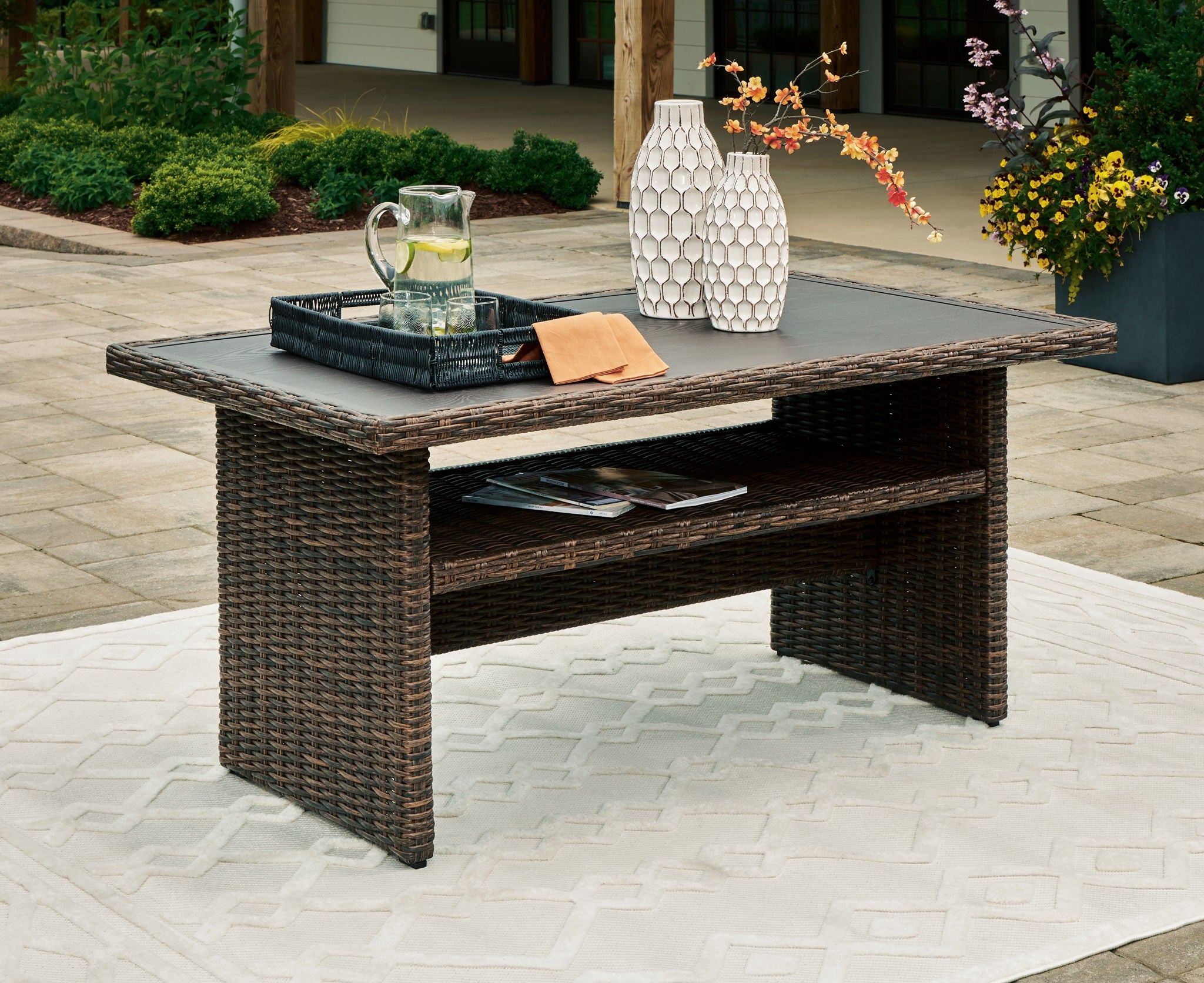 Brook Ranch - Brown - Rect Multi-use Table - Urban Living Furniture (Los Angeles, CA)