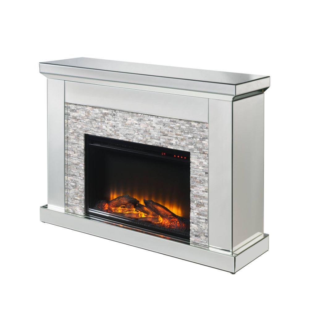Laksha - Fireplace - Mirrored & Stone - Urban Living Furniture (Los Angeles, CA)
