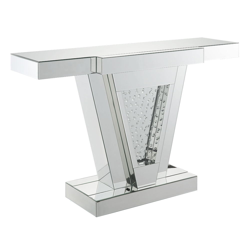 Nysa - 32"H Console Table - Mirrored & Faux Crystals - Urban Living Furniture (Los Angeles, CA)