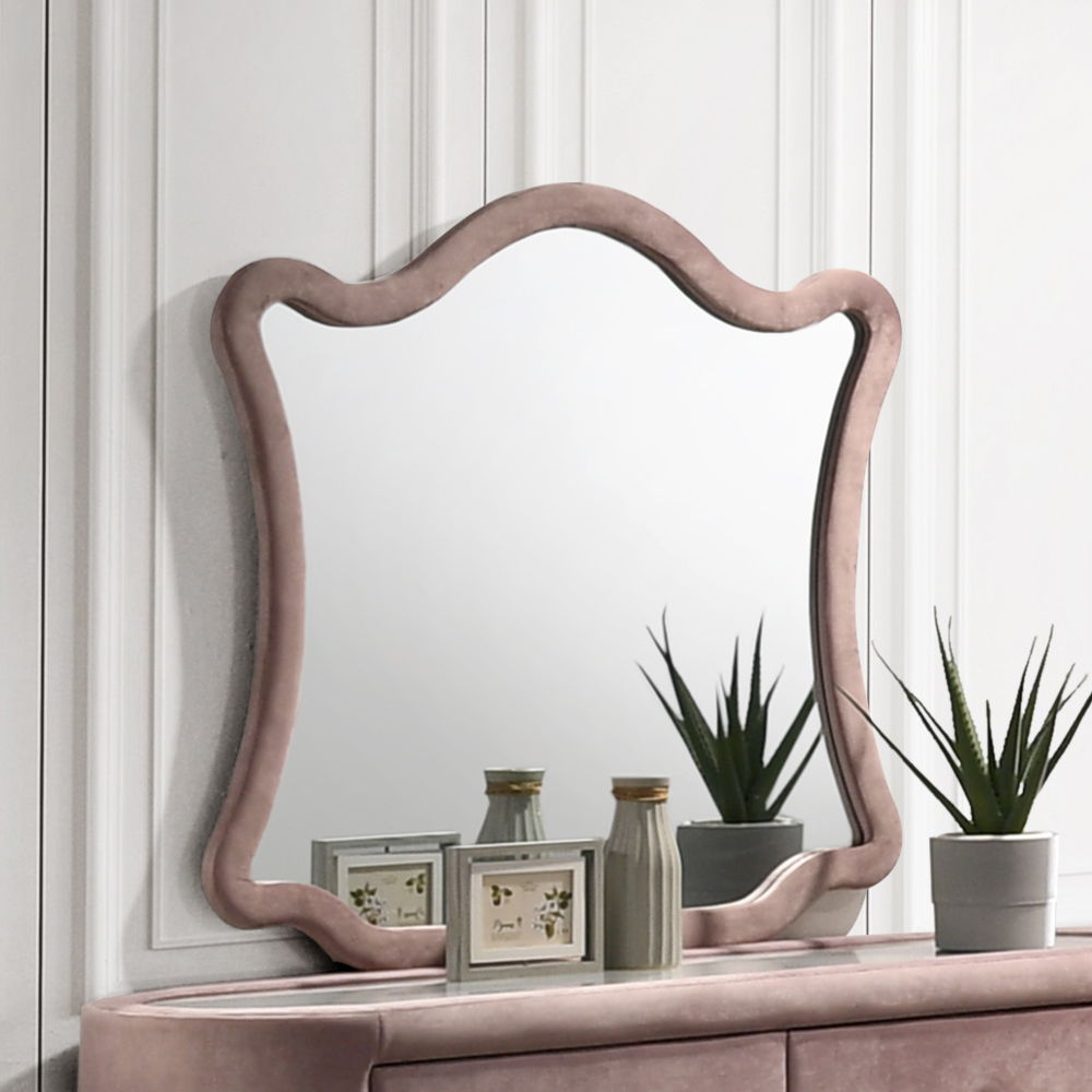 Salonia - Mirror - Pink Velvet - Urban Living Furniture (Los Angeles, CA)