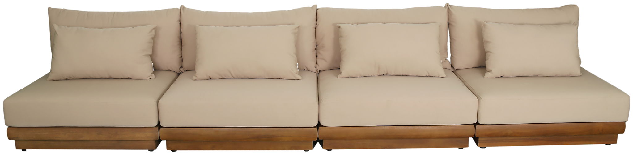 Mirella - 4 Piece Water Resistant Fabric Outdoor Patio Modular Sectional - Urban Living Furniture (Los Angeles, CA)